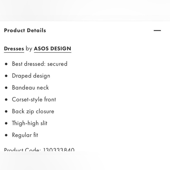 ASOS Design Maxi Dress Satin Draped  Corset Side Slit Party Formal Gown Nude NYE - Picture 5 of 6